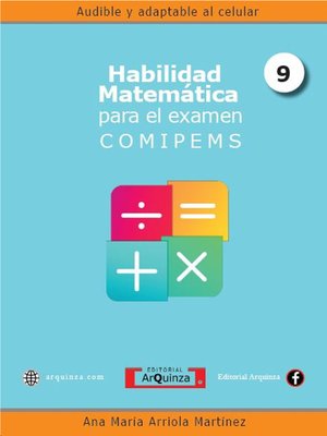 cover image of Habilidad Matemática  para el examen COMIPEMS